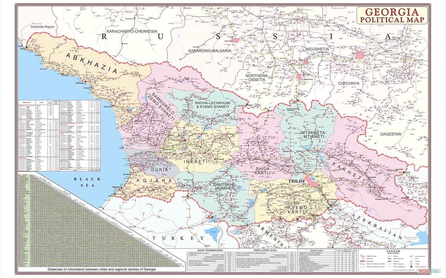GEORGIA Political map