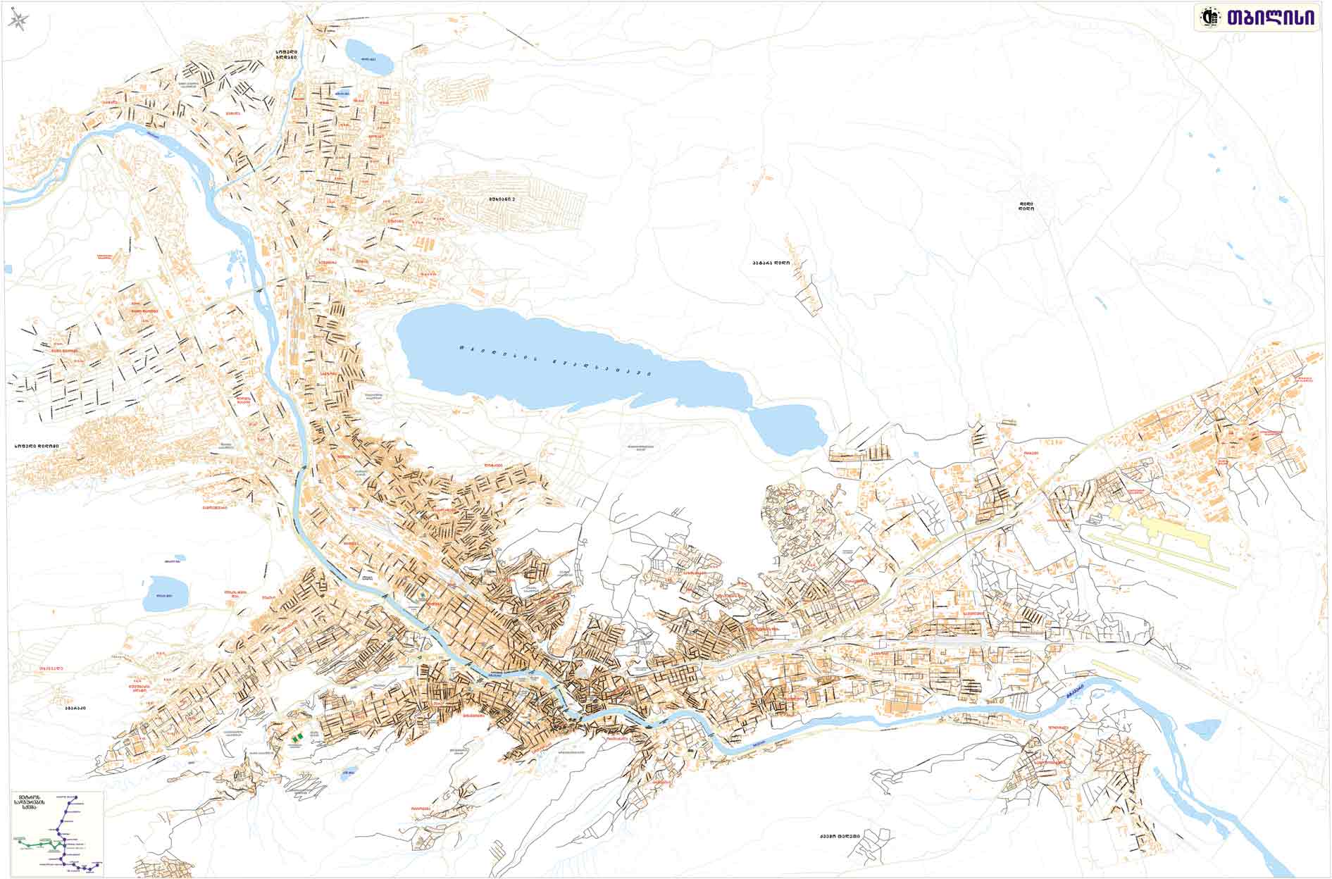 TBILISI DETAILED MAP