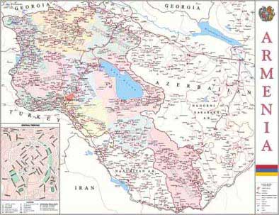 ARMENIA POLITICAL MAP