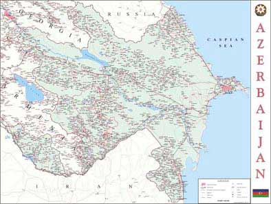AZERBAIJAN POLITICAL MAP