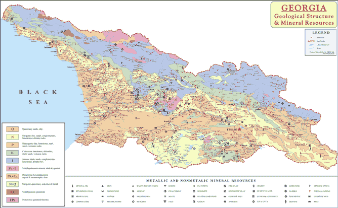 GEORGIA GEOLOGICAL MAP