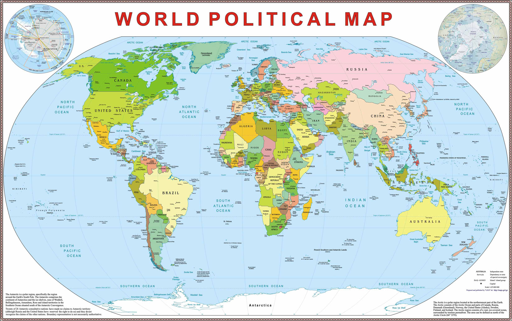 WORLD POLITICAL MAP
